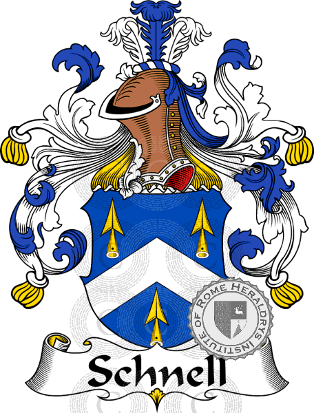 Coat of arms of family Schnell   ref: 31771