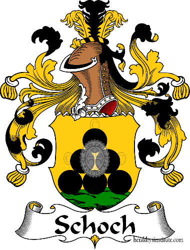 Coat of arms of family Schoch   ref: 31774