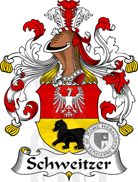 Coat of arms of family Schweitzer   ref: 31803