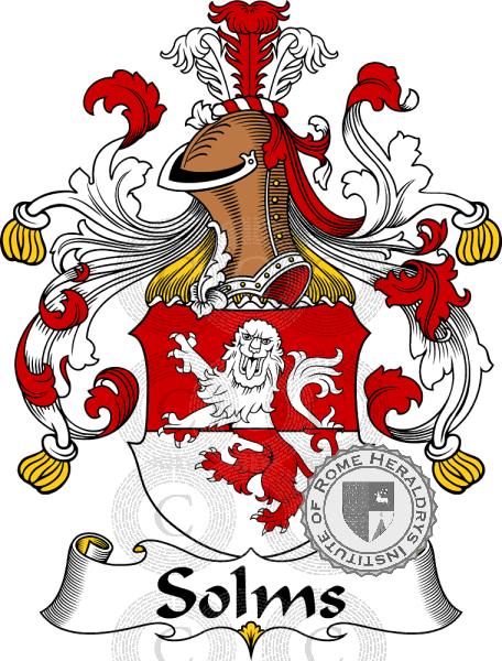 Coat of arms of family Solms   ref: 31842