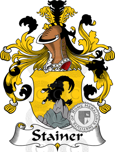 Coat of arms of family Stainer   ref: 31865