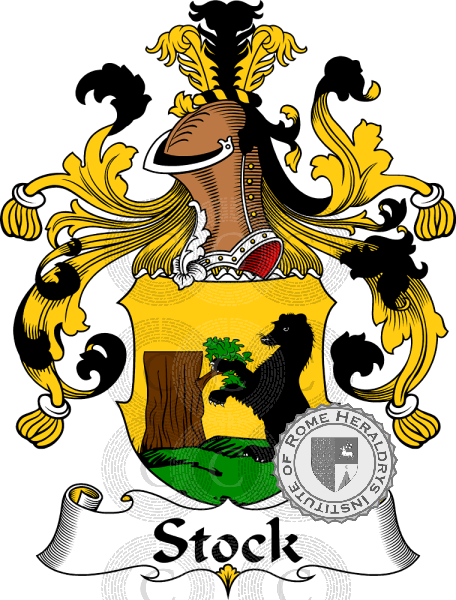 Wappen der Familie Stock   ref: 31903