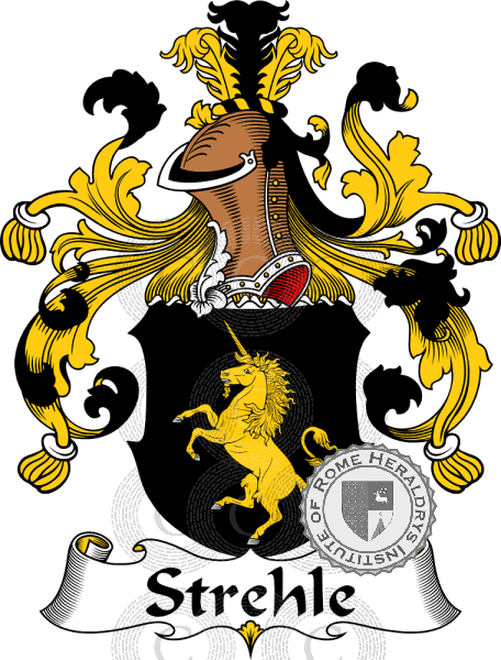 Wappen der Familie Strehle   ref: 31916