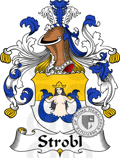 Coat of arms of family Strobl   ref: 31918