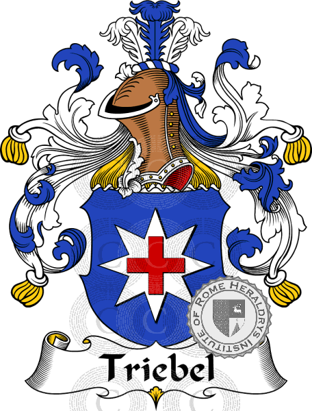 Coat of arms of family Triebel   ref: 31965