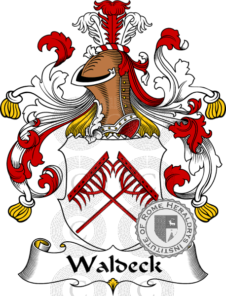 Coat of arms of family Waldeck   ref: 32011