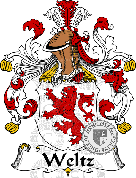 Coat of arms of family Weltz   ref: 32055