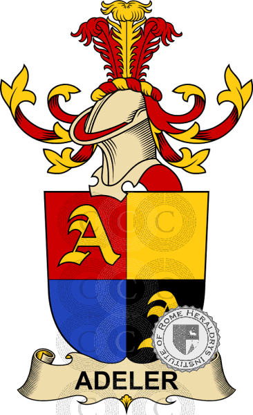 Coat of arms of family Adeler   ref: 32110