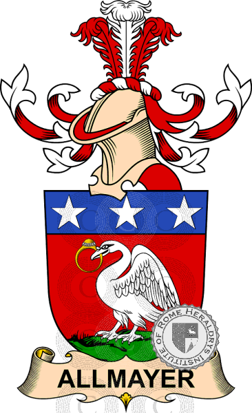 Coat of arms of family Allmayer   ref: 32121