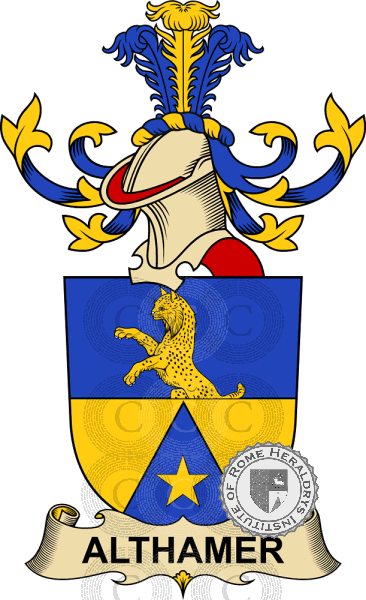 Coat of arms of family Althamer   ref: 32123