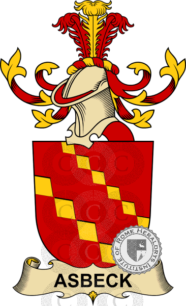 Wappen der Familie Asbeck   ref: 32141