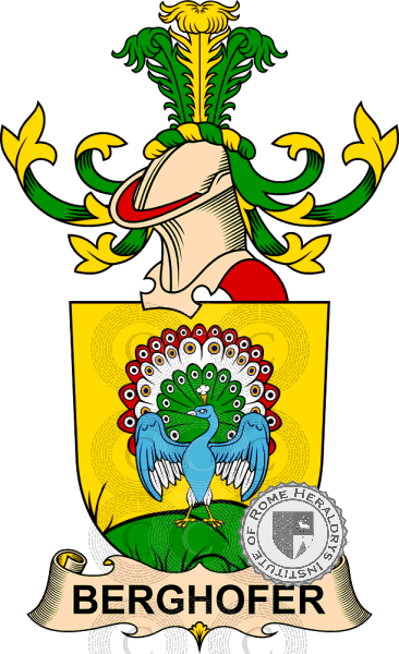 Coat of arms of family Berghofer   ref: 32185