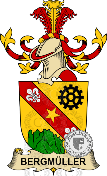 Wappen der Familie Bergmüller d'Augustenstein   ref: 32186