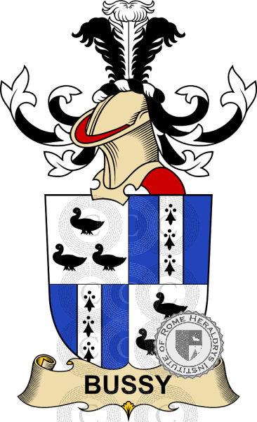 Coat of arms of family Bussy de Mignot   ref: 32234