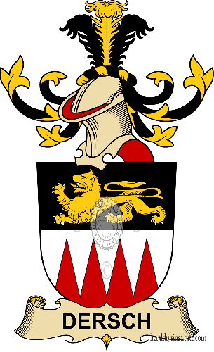 Wappen der Familie Dersch   ref: 32268