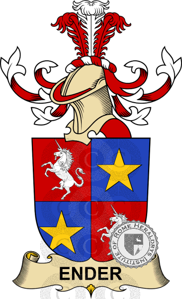 Wappen der Familie Ender   ref: 32309