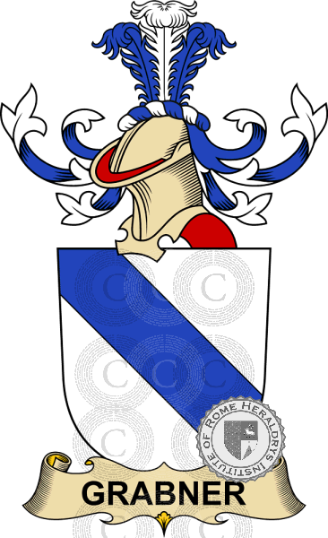 Wappen der Familie Grabner (de Rosenberg)   ref: 32374