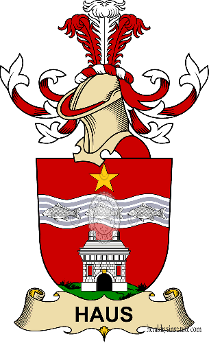 Coat of arms of family Haus (von Hausen)   ref: 32419