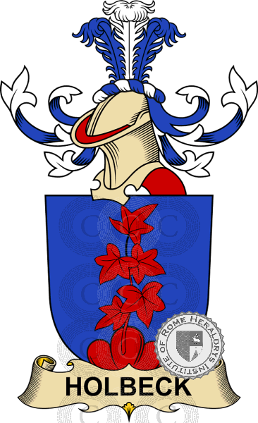 Wappen der Familie Holbeck   ref: 32450