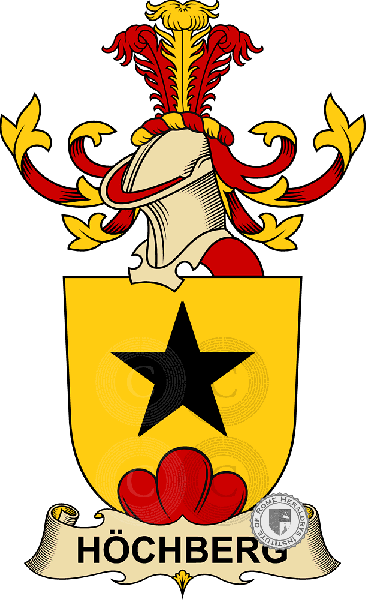 Coat of arms of family Höchberg   ref: 32464