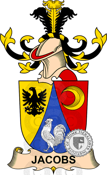 Wappen der Familie Jacobs (de Kantstein)   ref: 32473