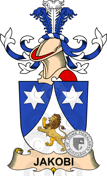 Coat of arms of family Jakobi   ref: 32476