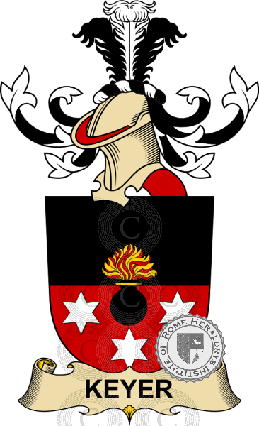 Coat of arms of family Keyer   ref: 32492