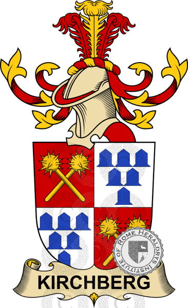 Coat of arms of family Kirchberg   ref: 32494