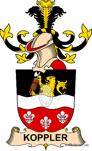 Coat of arms of family Koppler (d'Ingau)   ref: 32508