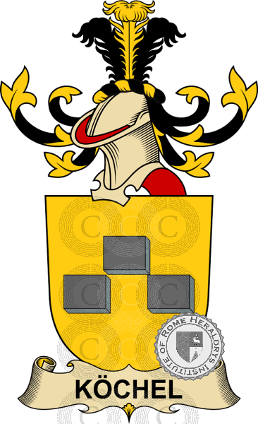 Coat of arms of family Köchel   ref: 32520