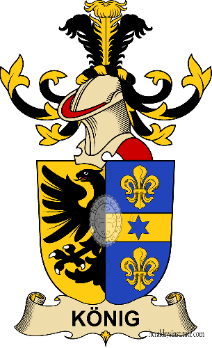 Coat of arms of family König   ref: 32521