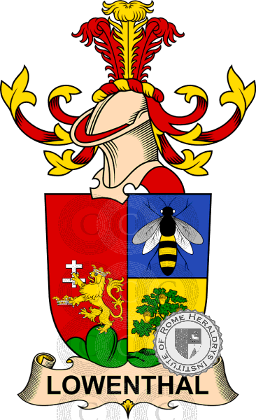 Coat of arms of family Lowenthal   ref: 32565