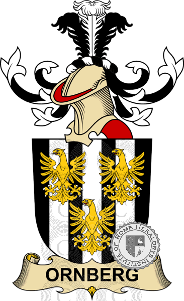 Coat of arms of family Ornberg   ref: 32639