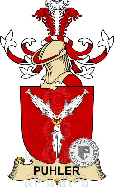 Escudo de la familia Puhler (de Riegers)   ref: 32688
