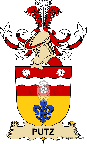 Coat of arms of family Putz (de Breitenbach)   ref: 32690