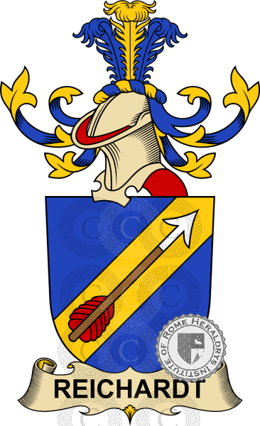 Coat of arms of family Reichardt   ref: 32710