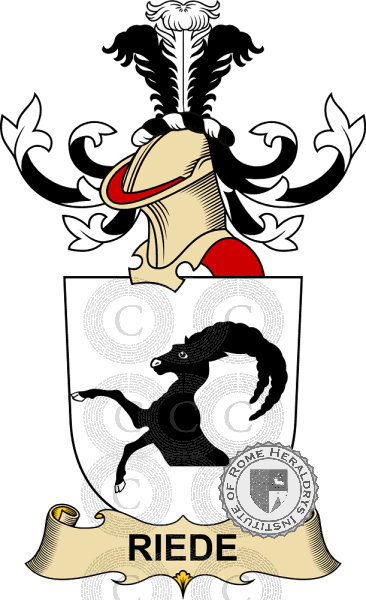 Coat of arms of family Riede   ref: 32729