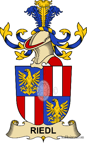 Escudo de la familia Riedl (de Riedelswald)   ref: 32730