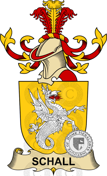 Coat of arms of family Schall   ref: 32771