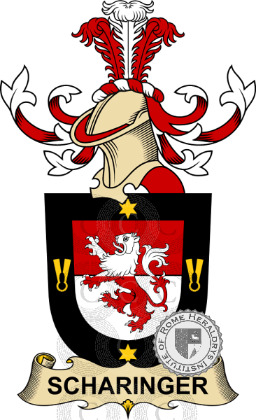 Coat of arms of family Scharinger (d'Olosy)   ref: 32772