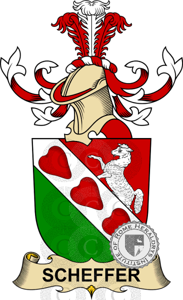 Coat of arms of family Scheffer   ref: 32775