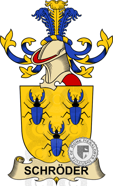 Coat of arms of family Schröder   ref: 32796