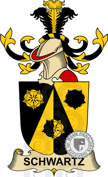 Coat of arms of family Schwartz   ref: 32802