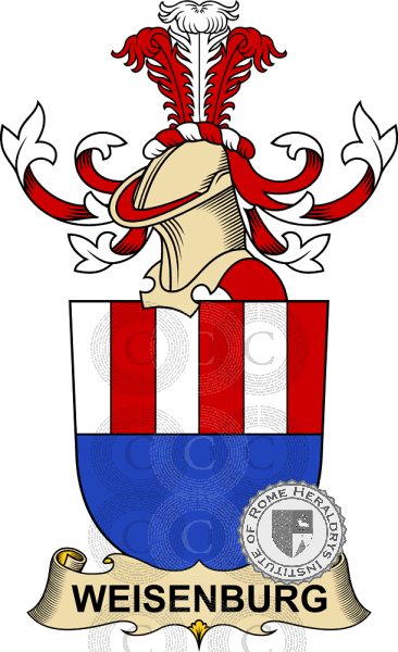 Coat of arms of family Weisenburg   ref: 32926