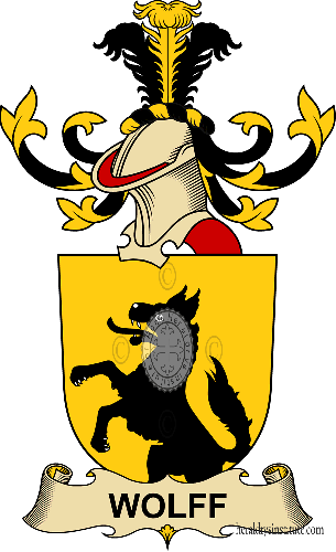 Coat of arms of family Wolff (de Schörgern)   ref: 32957