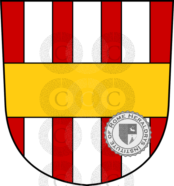 Coat of arms of family Ampringen ou Ambring   ref: 32989