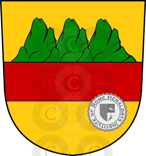 Coat of arms of family Blattenberg   ref: 33045