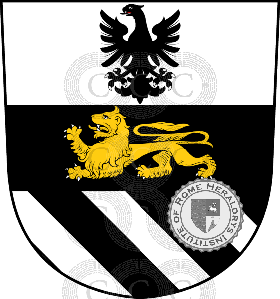 Coat of arms of family Court (de la)   ref: 33102