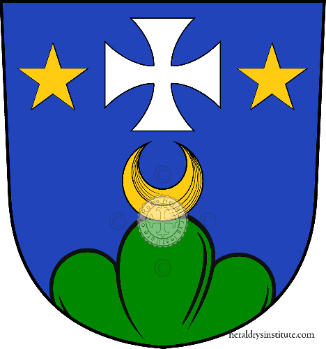 Coat of arms of family Daulte ou d'Aulte   ref: 33109