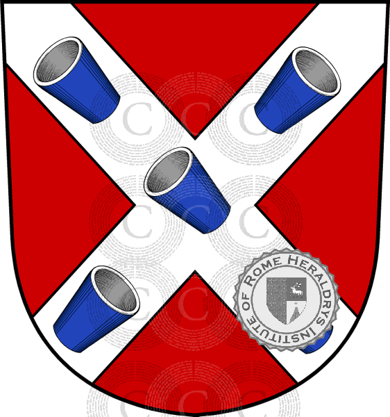 Coat of arms of family Gütenberg (Bons)   ref: 33237